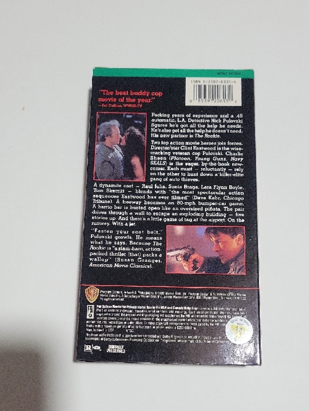 The Rookie VHS - Picture 2 of 4